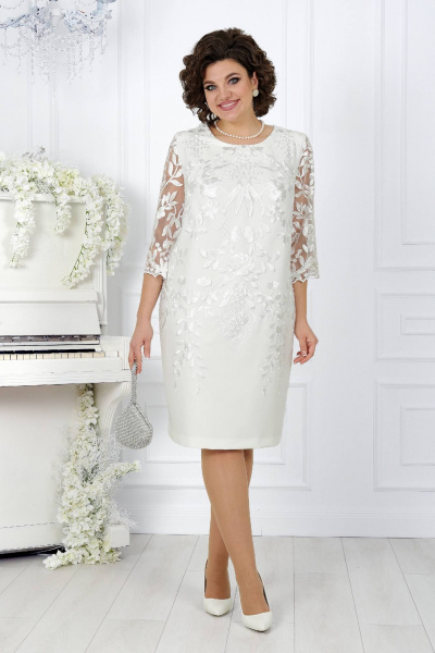 Платье Ninele 5753 молочный - фото 2