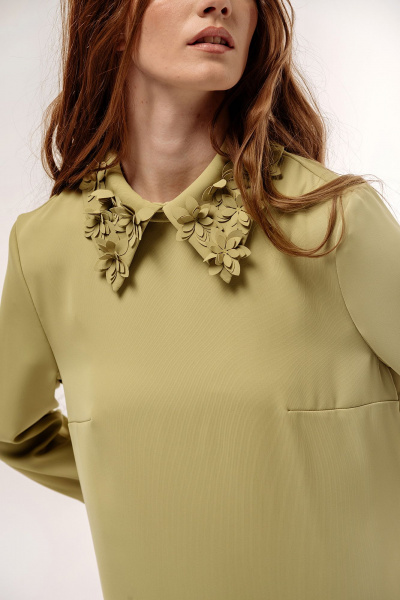 Платье FLAIM 1052.01 фисташковый - фото 12