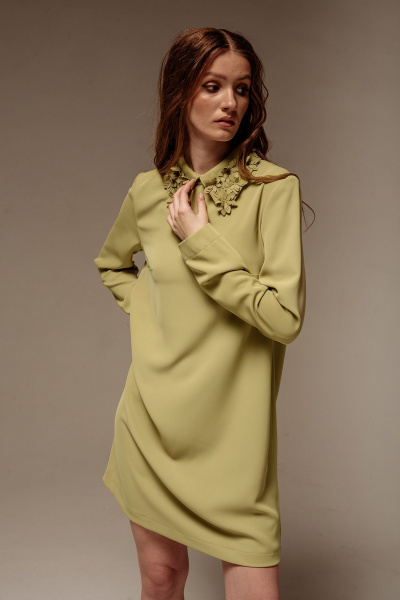 Платье FLAIM 1052.01 фисташковый - фото 10