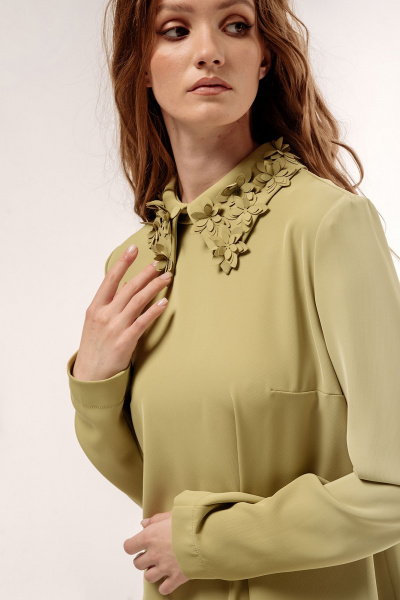 Платье FLAIM 1052.01 фисташковый - фото 7