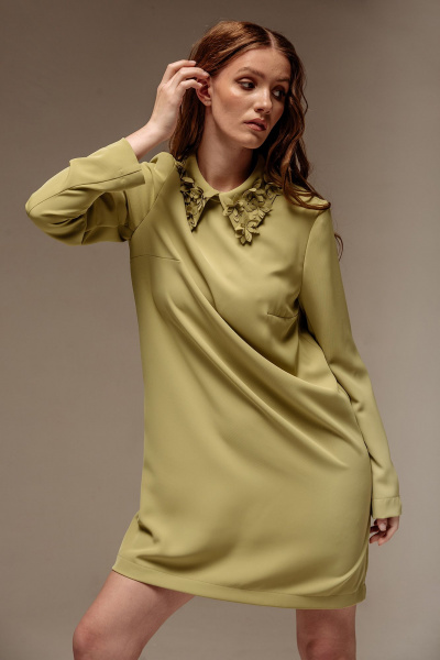 Платье FLAIM 1052.01 фисташковый - фото 5