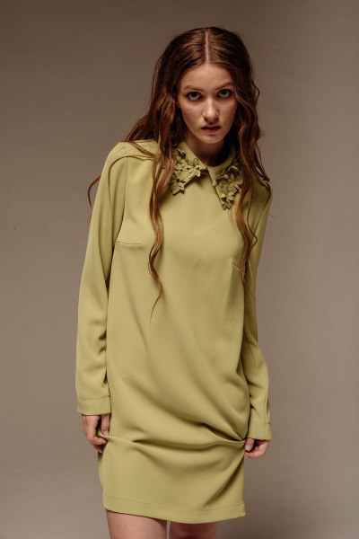 Платье FLAIM 1052.01 фисташковый - фото 3