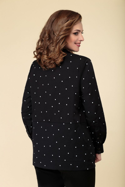 Блуза DaLi 5373Б синий_в_горох - фото 3