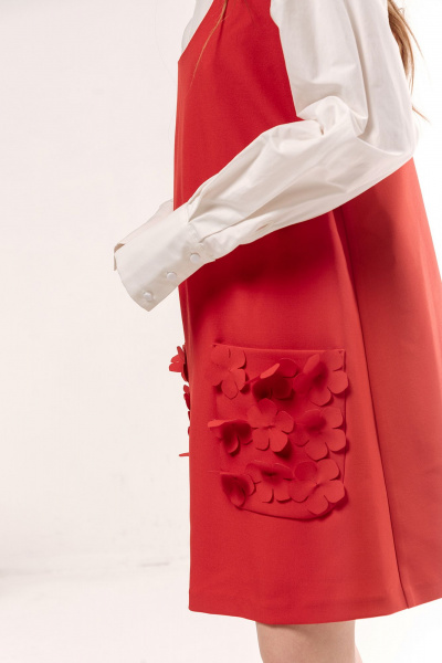 Сарафан FLAIM 1059 красный - фото 11