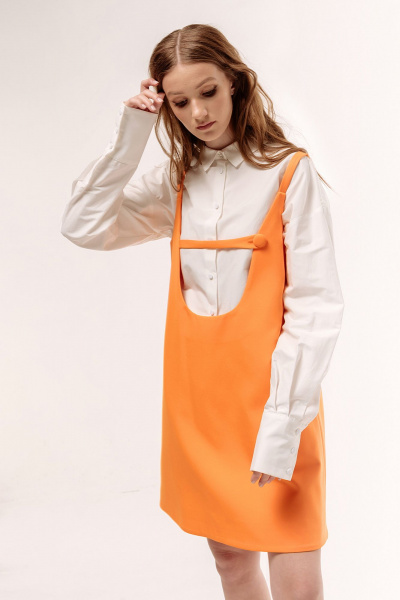 Сарафан FLAIM 1060 оранжевый - фото 8