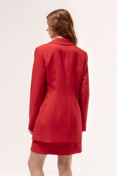 Жакет, юбка FLAIM 1062 красный - фото 2