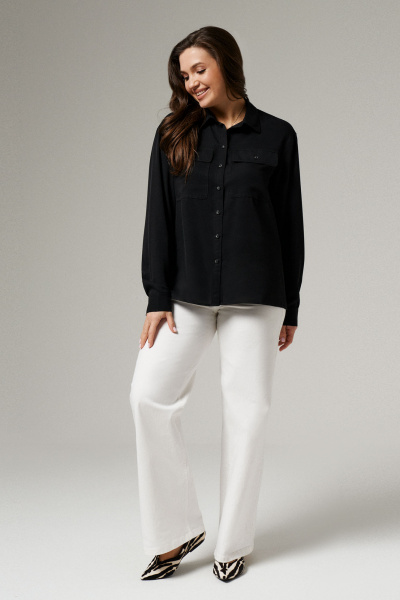 Блуза Панда 163440w черный - фото 1