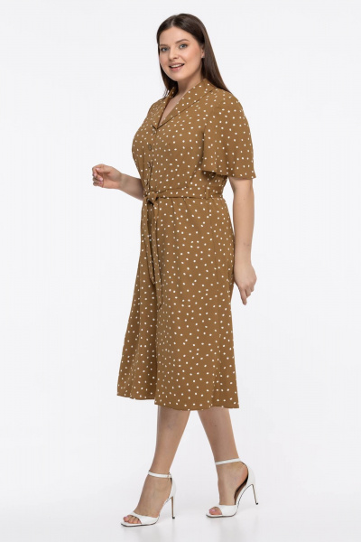Платье Avila 0956 светло-коричневый - фото 5