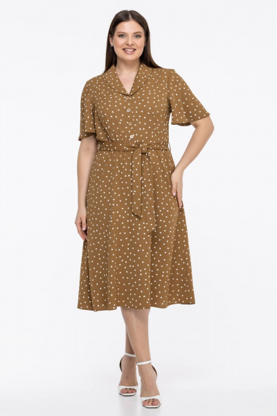 Платье Avila 0956 светло-коричневый - фото 1