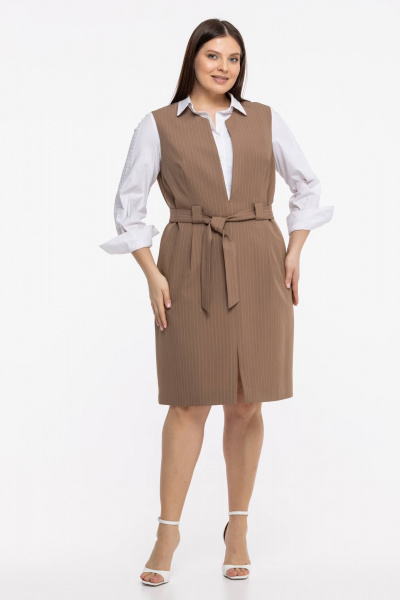 Сарафан Avila 0833 капучино - фото 7