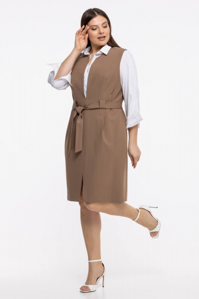 Сарафан Avila 0833 капучино - фото 6