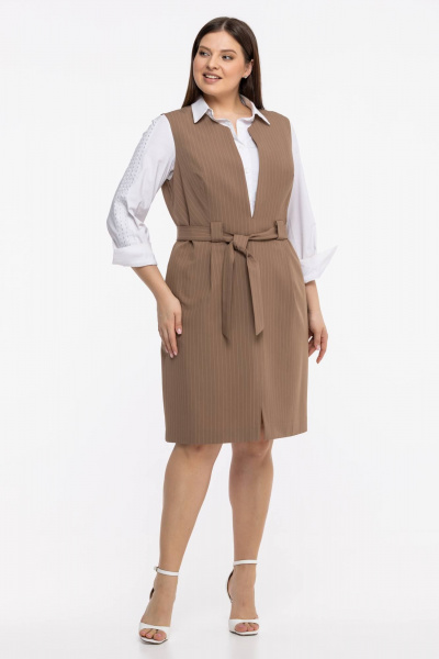 Сарафан Avila 0833 капучино - фото 5