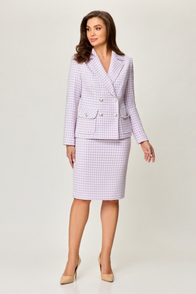 Жакет, юбка DaLi 3652 лаванда - фото 1