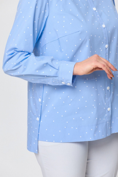 Блуза DaLi 5373 Б голубая - фото 4