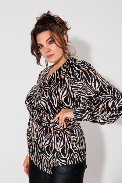Блуза Anelli 1423 зебра - фото 5