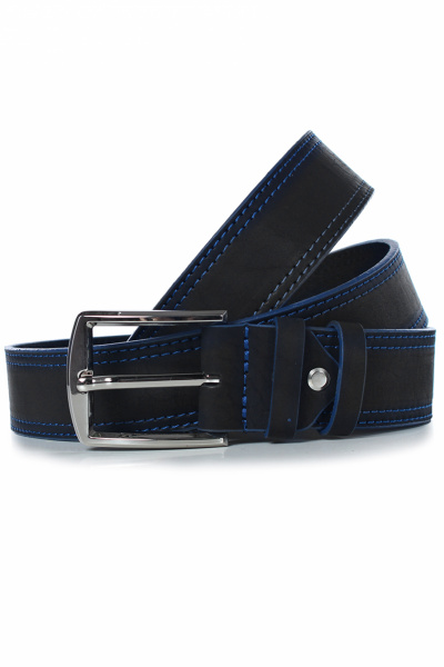 Ремень Galanteya 4819.22с627к45 1р черный/синий - фото 3
