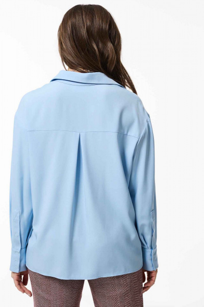 Блуза Mislana 1014 голубой - фото 4