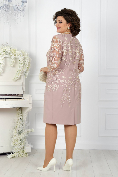 Платье Ninele 5753 темная пудра - фото 7