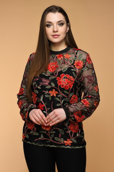 Блуза Медея и К 1901 черный - фото 1