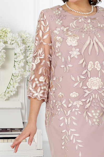 Платье Ninele 5753 темная пудра - фото 2