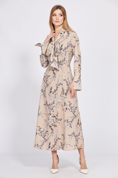 Платье EOLA 2560 беж_принт - фото 3