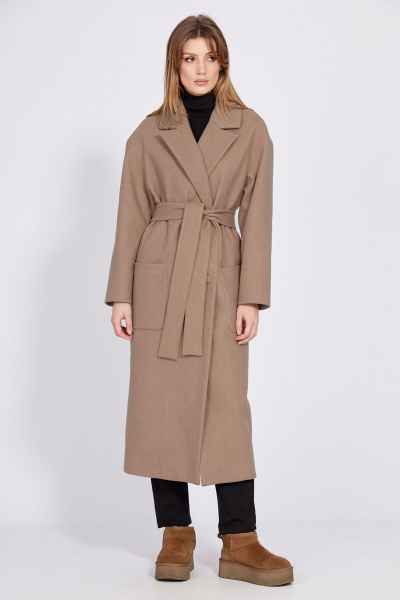 Пальто EOLA 2563 кэмел - фото 5