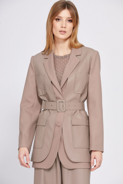 Жакет EOLA 2575 бежевый - фото 5