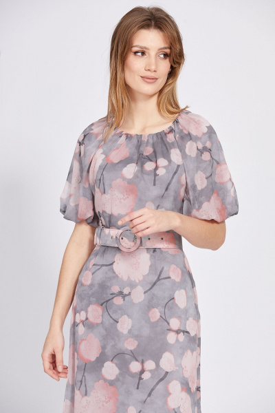 Платье EOLA 2584 серый-розовый - фото 3