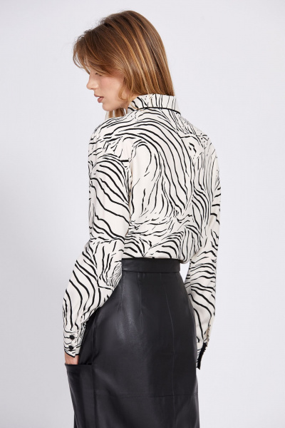 Блуза EOLA 2588 молочный_принт - фото 2