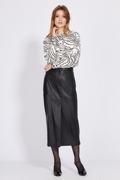 Блуза EOLA 2588 молочный_принт - фото 5