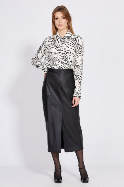 Блуза EOLA 2588 молочный_принт - фото 3