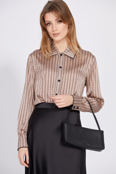 Блуза EOLA 2589 бежевый_принт - фото 2