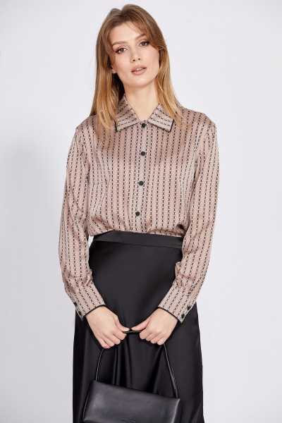 Блуза EOLA 2589 бежевый_принт - фото 1