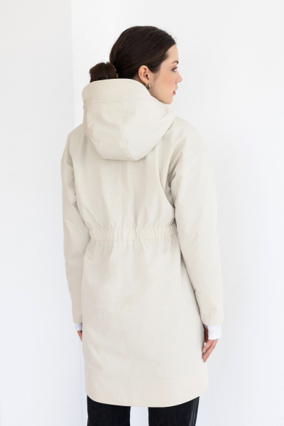 Куртка парка с капюшоном и водоотталкивающей пропиткой FEVRALI М03-2024 пергамент - фото 4