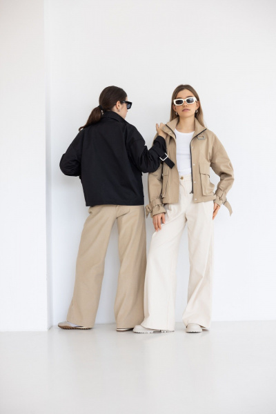 Платье бохо с трикотажным верхом и хлопковой юбкой FEVRALI М04-2024 песочный - фото 10