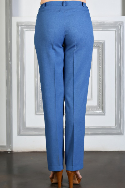 Брюки с резинкой синие удлиненные для повседневных образов Avila 0633 синий - фото 3