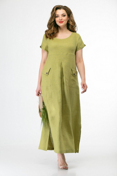 Платье MALI 411 яблоко - фото 4