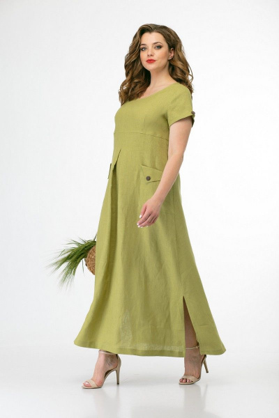 Платье MALI 411 яблоко - фото 2