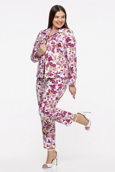 Брюки Avila 0224 пурпурный - фото 8