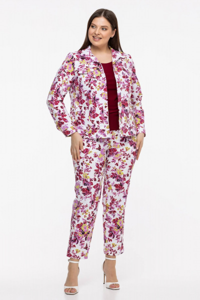 Брюки Avila 0224 пурпурный - фото 7