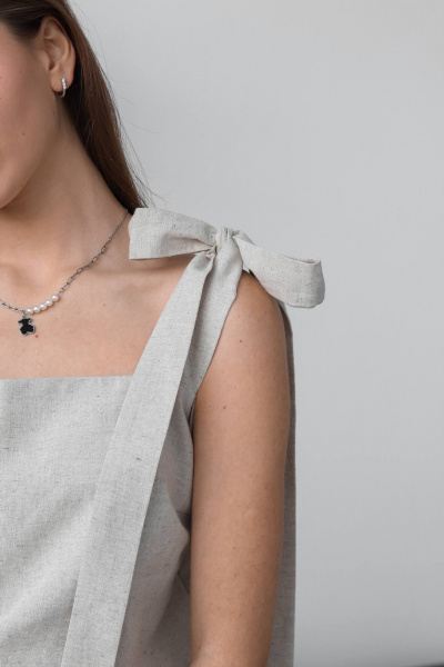 Топ SK Brand SK7137 серо-бежевый - фото 6