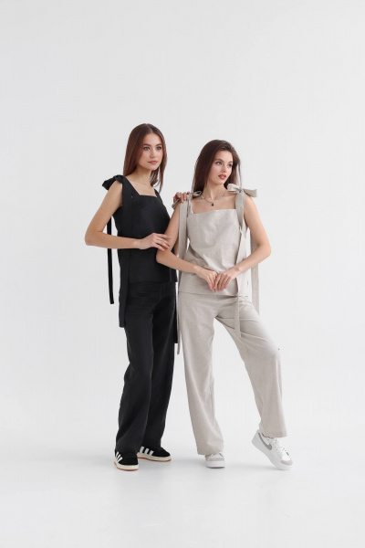 Топ SK Brand SK7137 серо-бежевый - фото 11