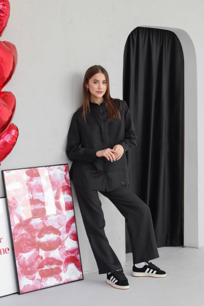 Рубашка SK Brand SK7142 черный - фото 1