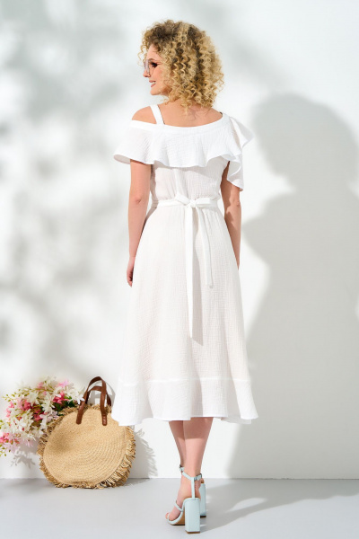 Летнее платье с оборками, воланами и потайной молнией Euromoda 456 - фото 3