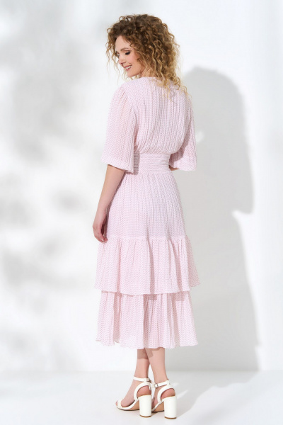 Платье романтического стиля с шифоном и воланами Euromoda 503 - фото 2
