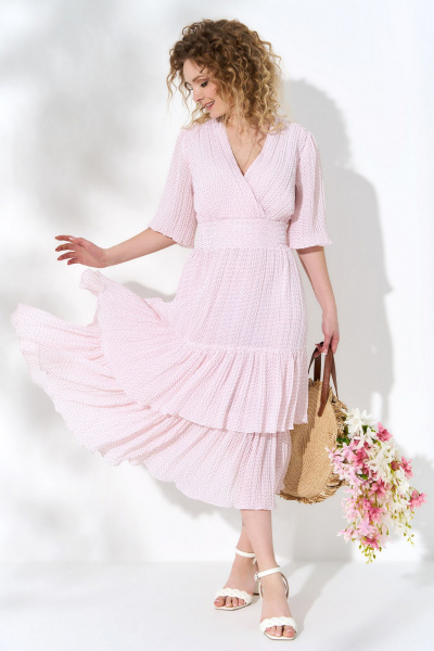 Платье романтического стиля с шифоном и воланами Euromoda 503 - фото 1