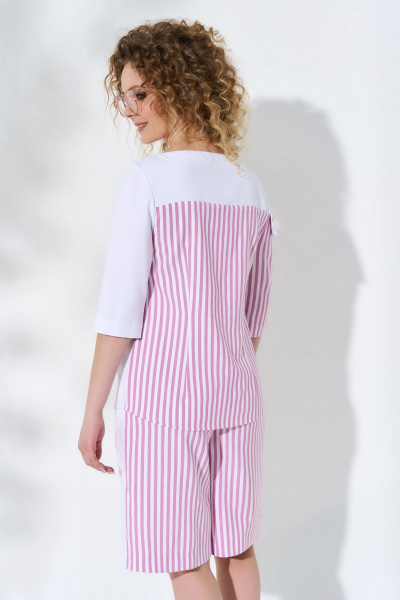 Костюм: асимметричная блуза и юбка-шорты Euromoda 508 - фото 4