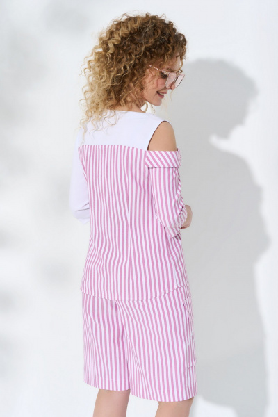 Костюм: асимметричная блуза и юбка-шорты Euromoda 508 - фото 2