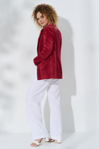 Брюки, жакет Euromoda 516 бордо - фото 4