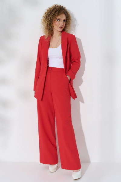 Костюм 2-ка из льна с прорезными карманами для лета Euromoda 500 - фото 1